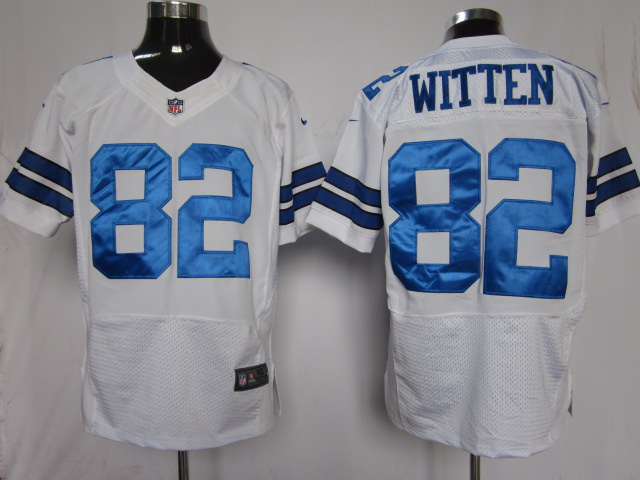 Dallas Cowboys 82 Witten White Nike Elite Jersey